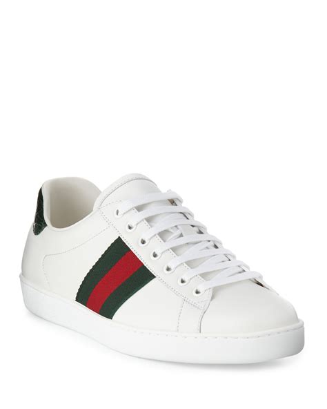 gucci men's new ace low top leather sneakers replica|gucci ace sneakers interlocking g.